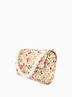 Embroidered Fold Cover Clutch