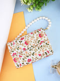 Embroidered Fold Cover Clutch